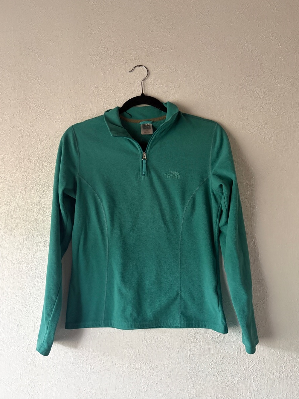 The North Face Teal Half-Zip Fleece Pullover S